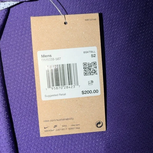 New! New! Nike Devin Booker Phoenix Suns Icon Edition Swingman Jersey Size (XL) - Picture 7 of 8